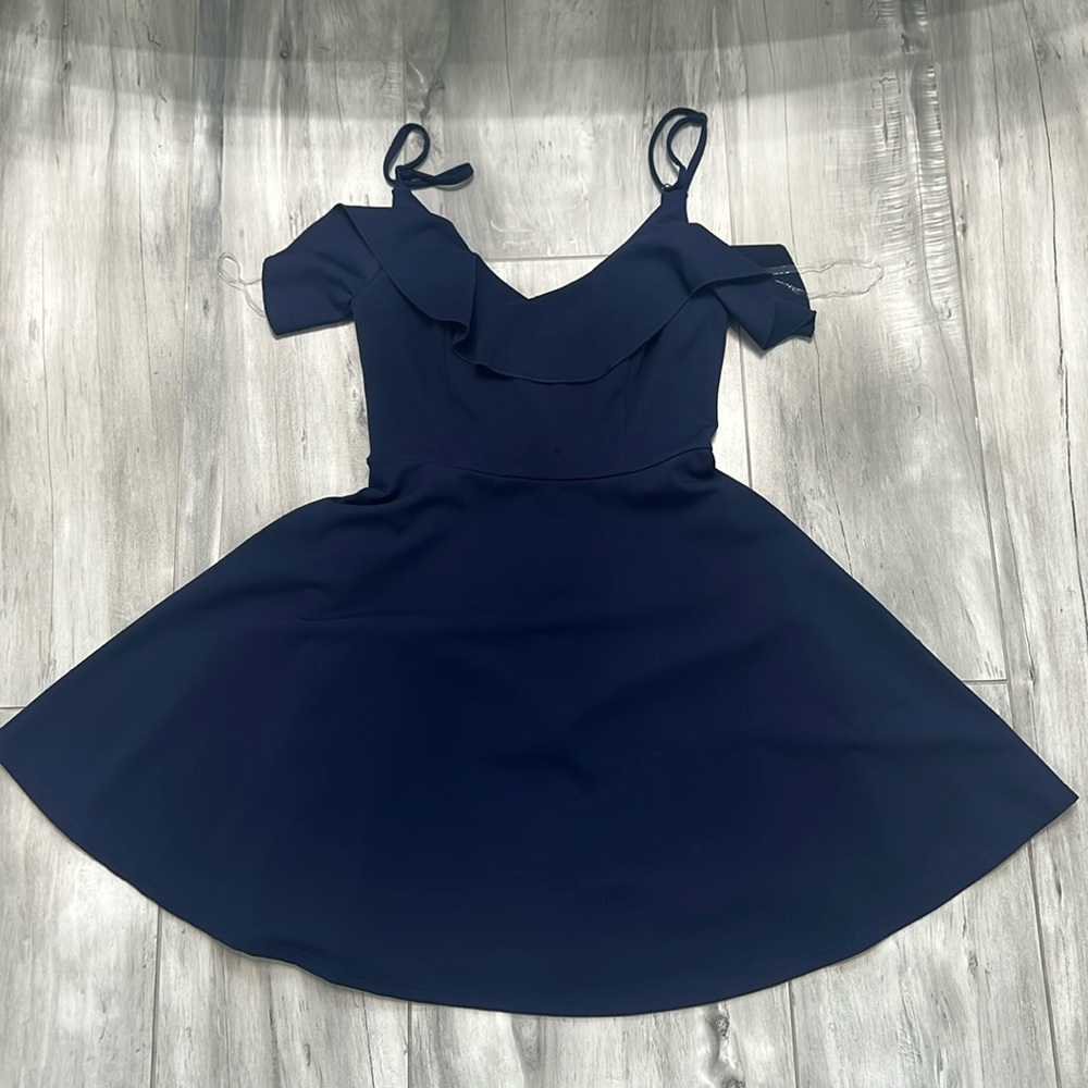 Altard State Strapless Blue Dress